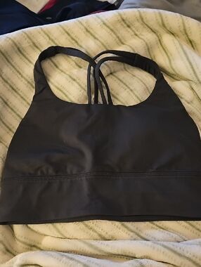 lululemon athletica Black Strappy Back Sports Bra